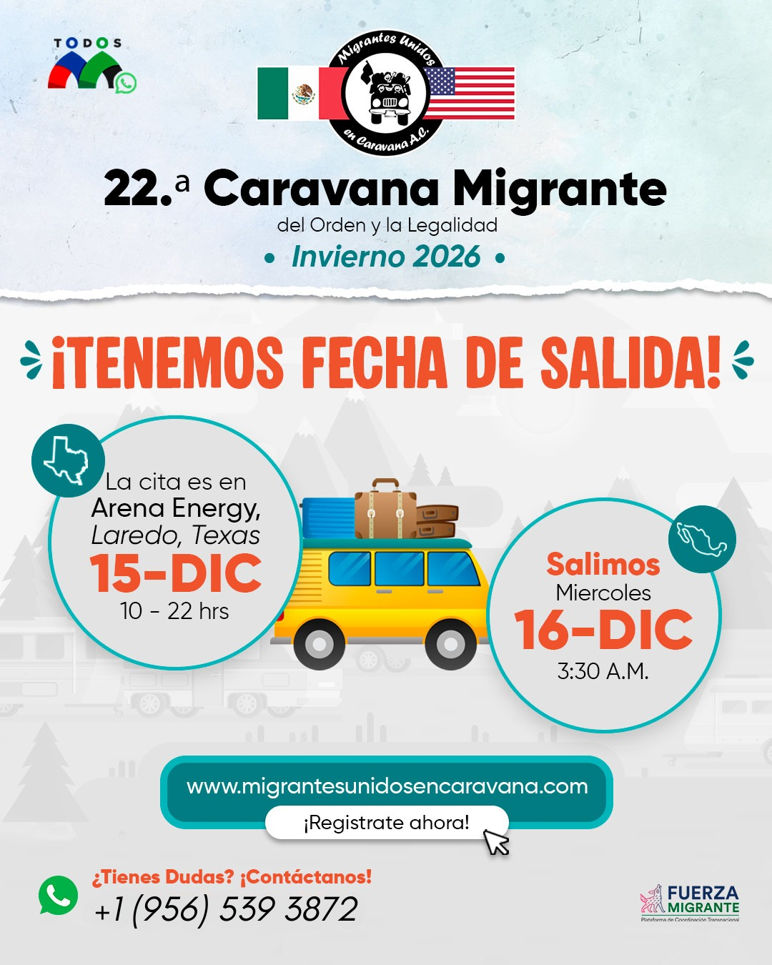 Caravana de Migrantes Unidos en Caravana AC